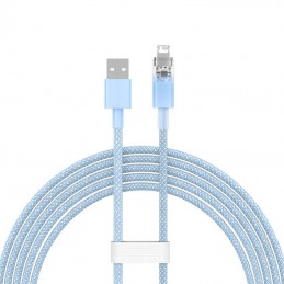 Fast Charging cable Baseus USB-A to Lightning  Explorer Series 2m, 2.4A (blue)