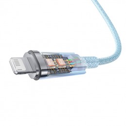 Fast Charging cable Baseus USB-A to Lightning  Explorer Series 2m, 2.4A (blue)