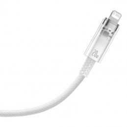 Fast Charging cable Baseus USB-C to Lightning  Explorer Series 1m, 20W (white)