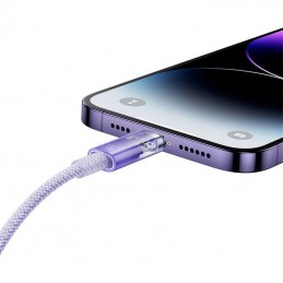 Fast Charging cable Baseus USB-C to Lightning  Explorer Series 2m, 20W (purple)