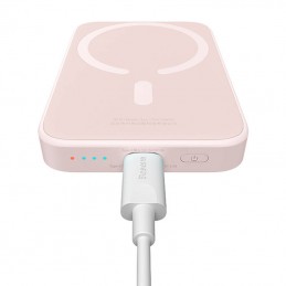 Powerbank Baseus Magnetic Mini 6000mAh 20W MagSafe (pink)