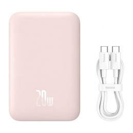 Powerbank Baseus Magnetic Mini 6000mAh 20W MagSafe (pink)