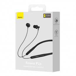 Wireless Earphones Baseus Bowie P1x In-ear Neckband  (black)