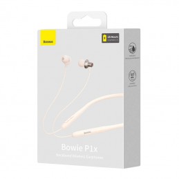 Wireless Earphones Baseus  Bowie P1x In-ear Neckband Creamy-white