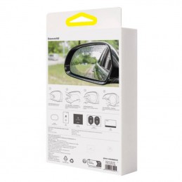 ClearSight Rearview Mirror Waterproof Film Clear, Baseus Pack of 2