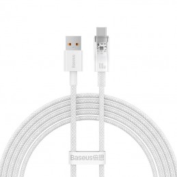 Quick Charge USB-C Baseus Flash, 6A,1m (White)