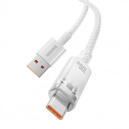 Quick Charge USB-C Baseus Flash, 6A,1m (White)