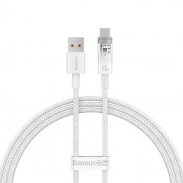 Quick Charge USB-C Baseus  6A, 1m (white)