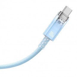 Quick Charge Cable Baseus Explorer Series USB to USB-C 100W, 1m (Blue)