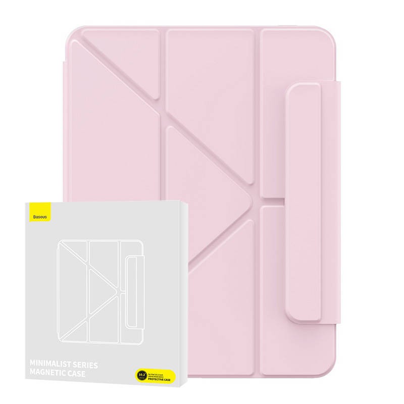 Magnetic Case Baseus Minimalist for Pad 10.2″ (2019/2020/2021) (baby pink)