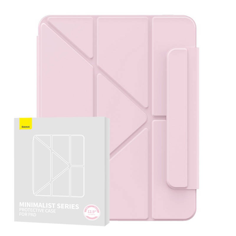 Magnetic Case Baseus Minimalist for Pad Pro 12.9″ (2018/2020/2021) (baby pink)