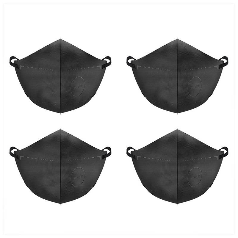 Face Mask AirPOP Pocket 4pcs (Black)