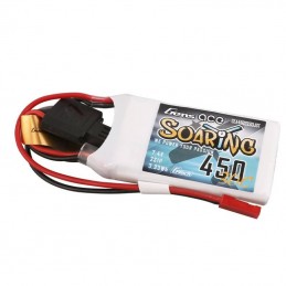 Battery Gens ace G-Tech Soaring 450mAh 7,4V 30C 2S1P JST-SYP