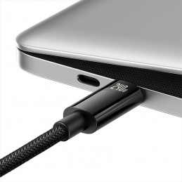 USB-C to USB-C cable Baseus Tungsten Gold 240W 3m (black)