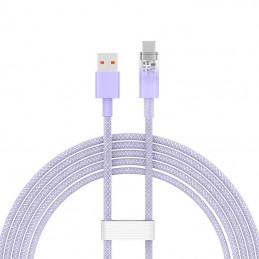 Quick Charge USB-C Baseus  6A, 1m (purple)