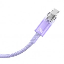 Quick Charge USB-C Baseus  6A, 1m (purple)