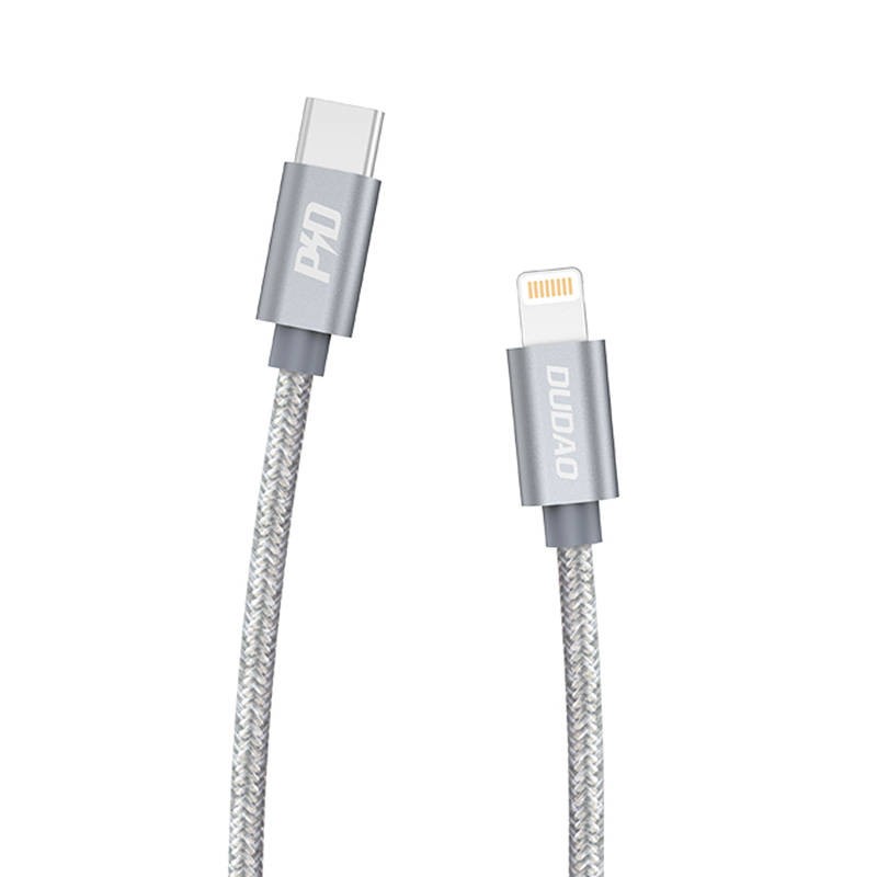 USB-C to Lightning cable Dudao L5Pro PD 45W, 1m (gray)