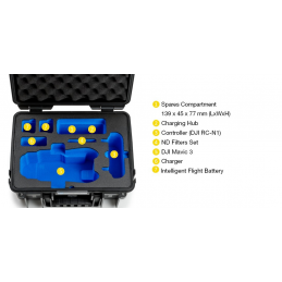 Case B&W type 3000 for DJI Mavic 3 (yellow)