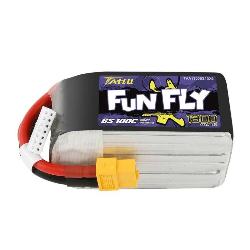 Battery Tattu Funfly 1300mAh 22,2V 100C 6S1P XT60