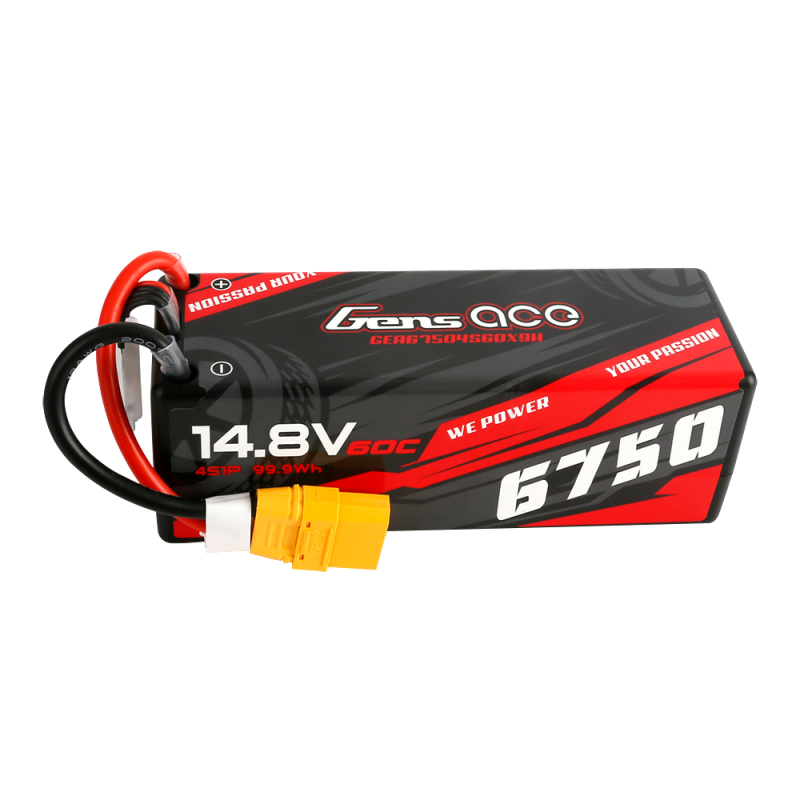 Battery Gens Ace 6750mAh 14.8V 60C 4S1P Hard Case