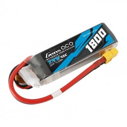 Battery GensAce LiPo 1800mAh 7.4V 45C 2S1P XT60