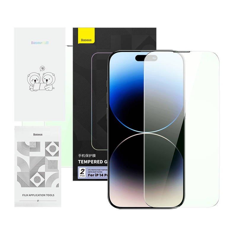 Privacy Protection Tempered Glass Baseus Crystal Series IP 14 PRO