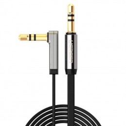 UGREEN mini jack 3,5mm AUX flat elbow cable 1m (black)