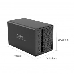 Hard Drive Enclosure Orico HDD, 3.5 Inch, 4 Bay, USB 3.0 type B