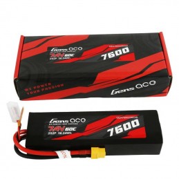 Gens Ace 7600mAh 7.4V 60C 2S2P XT60 Material Case Battery