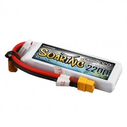 Gens Ace Soaring 2200mAh 7.4V 30C 2S1P XT60 battery