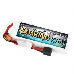 Battery Gens Ace Soaring 2700mAh 11.1V 30C 3S1P z EC3/XT60/T-Plug