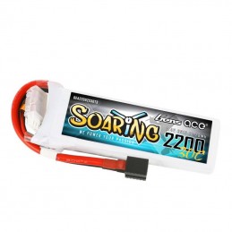 Battery Gens Ace Soaring 2200mAh 7.4V 30C 2S1P EC3/XT60/T-Plug