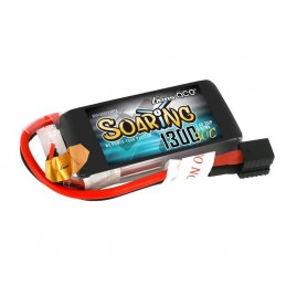 Battery Gens Ace Soaring 1300mAh 7.4V 30C 2S1P EC3/XT60/T-Plug