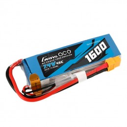 Battery GensAce LiPo 1600mAh 7.4V 45C 2S1P XT60