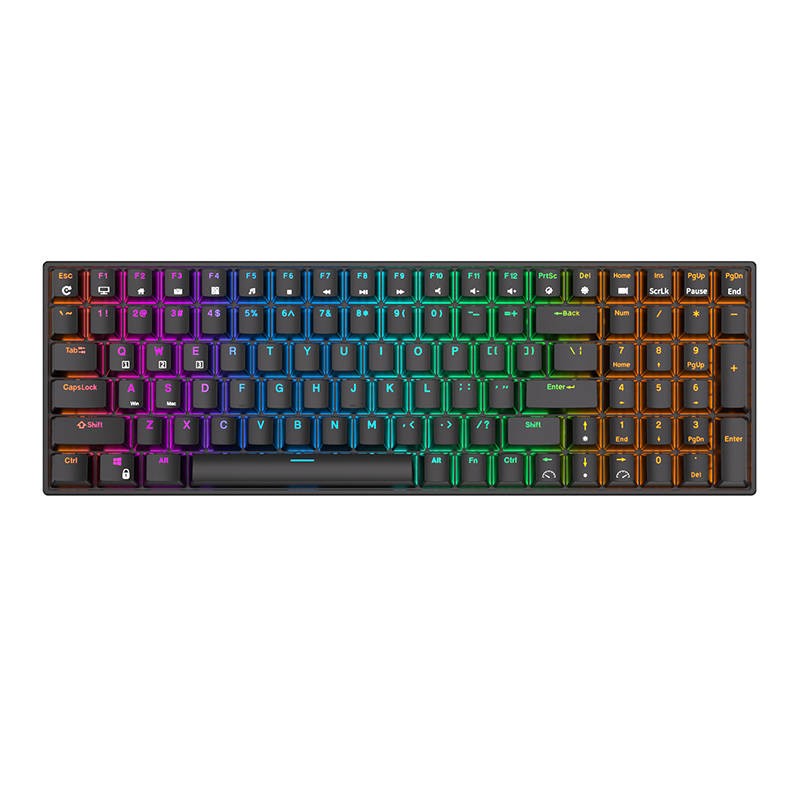 Mechanical keyboard Royal Kludge RK100 RGB, Red switch (black)