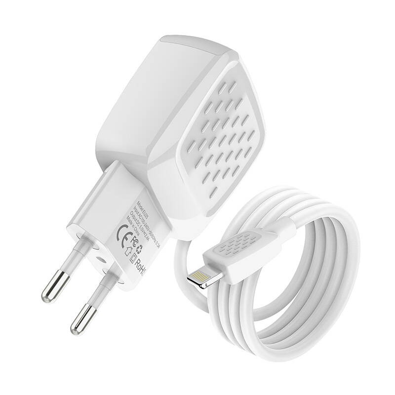 Charger Foneng EU25 USB-A 2-Port Charger 2.4A (white)