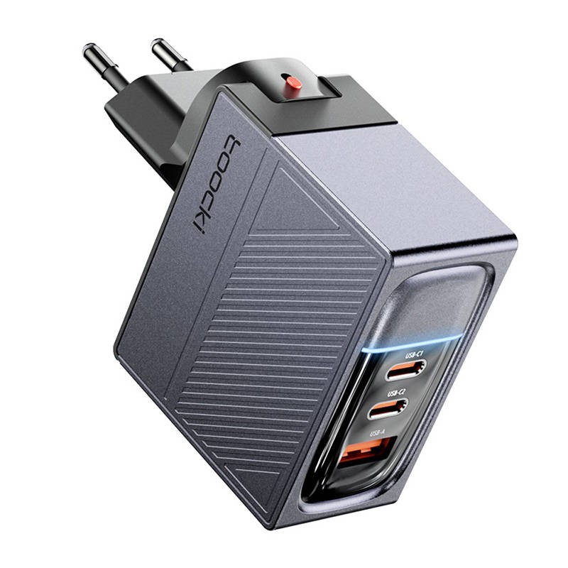 Toocki Charger 2C+A, GaN 100W (Grey)