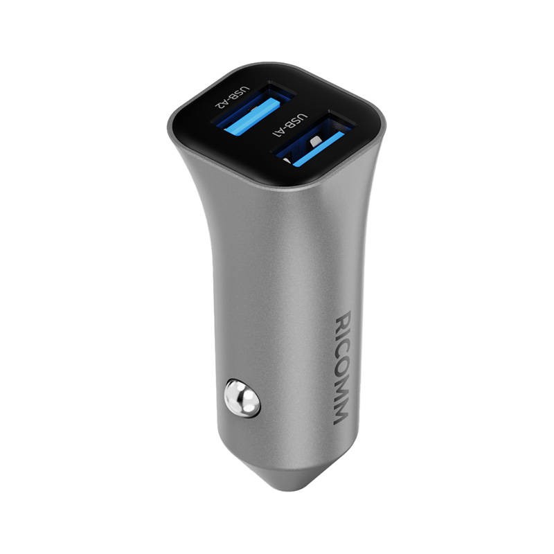 Car Charger 24W Ricomm RA241 2xUSB-A