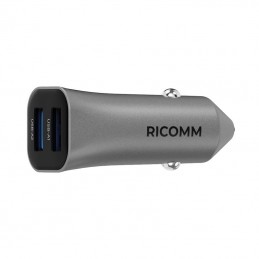 Car Charger 24W Ricomm RA241 2xUSB-A