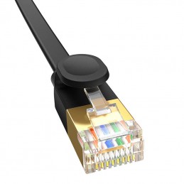 Baseus Cat 7 UTP Ethernet RJ45 Cable Flat 2 m black