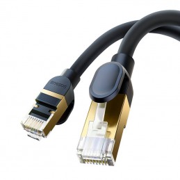 Network cable cat.8 Baseus Ethernet RJ45, 40Gbps, 0.5m (black)