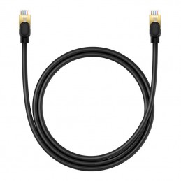 Network cable cat.8 Baseus Ethernet RJ45, 40Gbps, 1m (black)