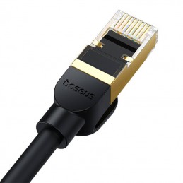 Network cable cat.8 Baseus Ethernet RJ45, 40Gbps, 1m (black)