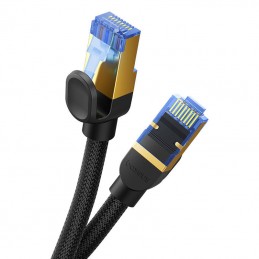 Braided network cable cat.7 Baseus Ethernet RJ45, 10Gbps, 0,5m (black)