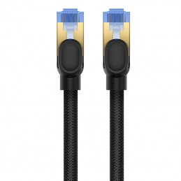 Braided network cable cat.7 Baseus Ethernet RJ45, 10Gbps, 1m (black)