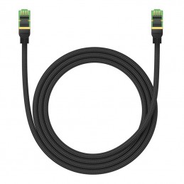 Braided network cable cat.8 Baseus Ethernet RJ45, 40Gbps, 1,5m (black)