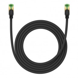 Braided network cable cat.8 Baseus Ethernet RJ45, 40Gbps, 2m (black)