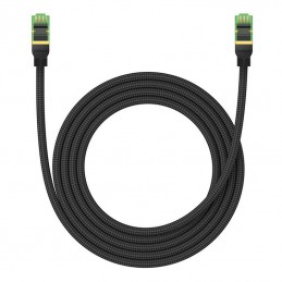 Braided network cable cat.8 Baseus Ethernet RJ45, 40Gbps, 2m (black)