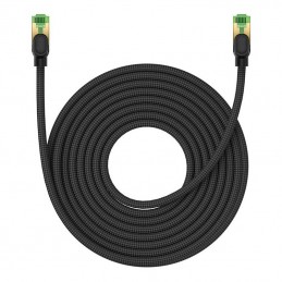 Braided network cable cat.8 Baseus Ethernet RJ45, 40Gbps, 10m (black)