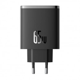 Wall charger Baseus OS-Cube Pro 2xUSB-C + USB, 65W (black)